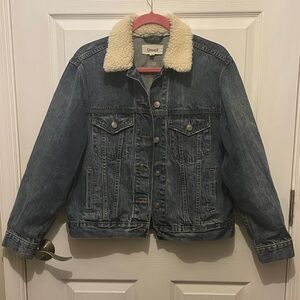 Unveil Denim Jacket with Sherpa Lining
